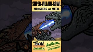 Godzilla vs Magneto - TOON SANDWICH #shorts #godzilla #trex #monsters #marvel