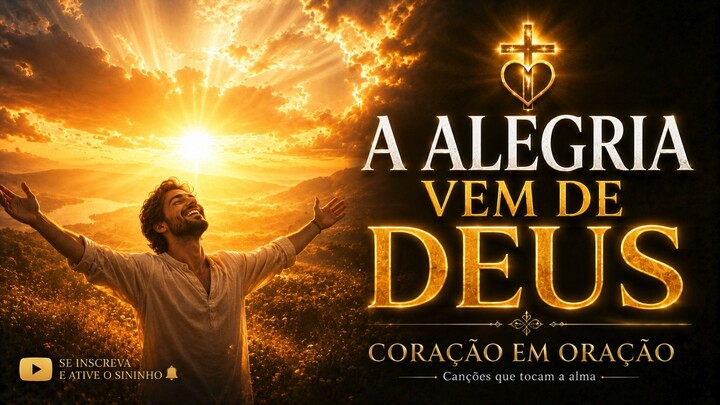 A ALEGRIA VEM DE DEUS | Louvor Católico de Alegria e Fé | Coração em Oração