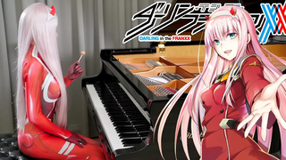 DARLING in the FRANXX OP「KISS OF DEATH」Rus Piano Cover 💋 ตอนนี้คุณกลายเป็นที่รักของฉันแล้ว!