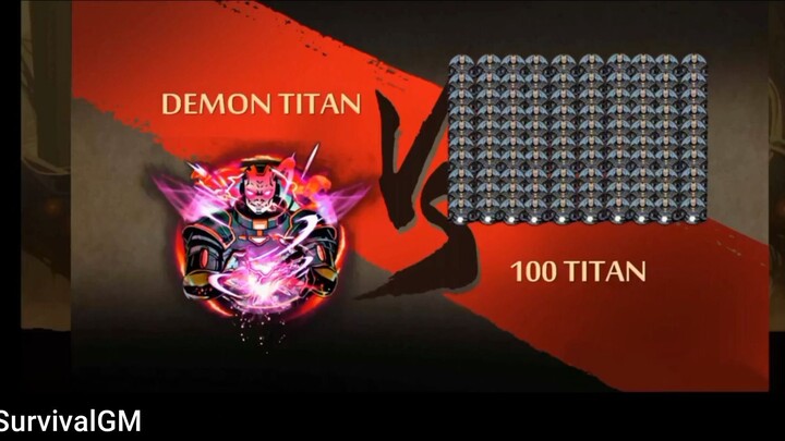 titan quỷ đấu với 100 titan #game #seagame3