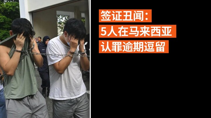 签证丑闻：5人在马来西亚认罪逾期逗留