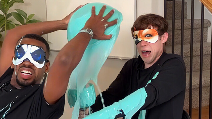 Menantang slime! Ya ampun, siapa yang beri ide konyol ini?! [Menangis kegiruan] #MrBeast##Tantangan#