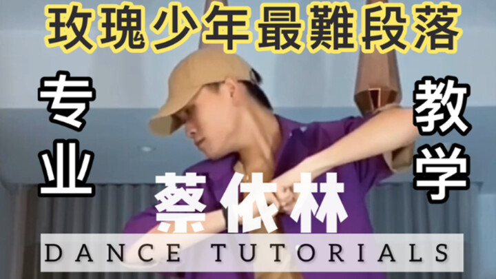 【玫瑰少年】舞蹈最难段落！适合有舞蹈底子挑战！蔡依林真的很厉害！#玫瑰少年 #镜面教学 #舞蹈