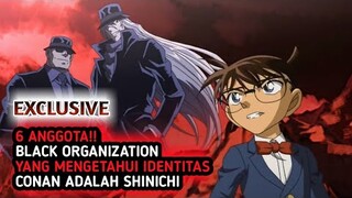 BLACK ORGANIZATION!! 6 Anggota black organization yang mengetahui identitas conan adalah shinichi