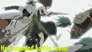 Hot-blooded battle scene