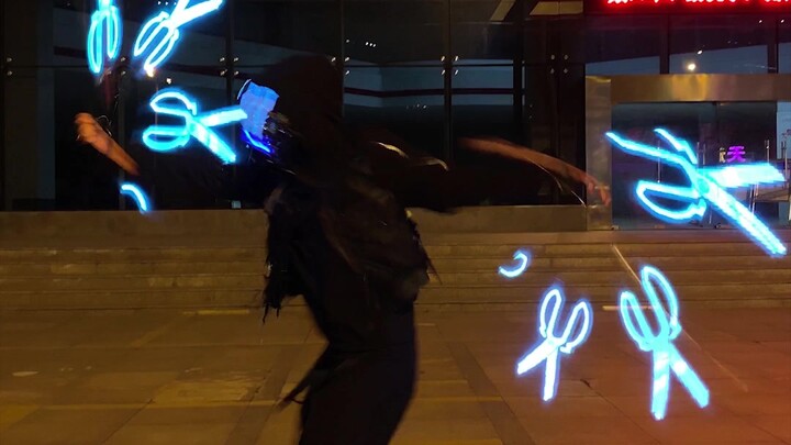 โฮโลแกรมตาเปล่าจำลองจอมมือสังหารอู่ลิ่วชี-มหามีดพันใบ