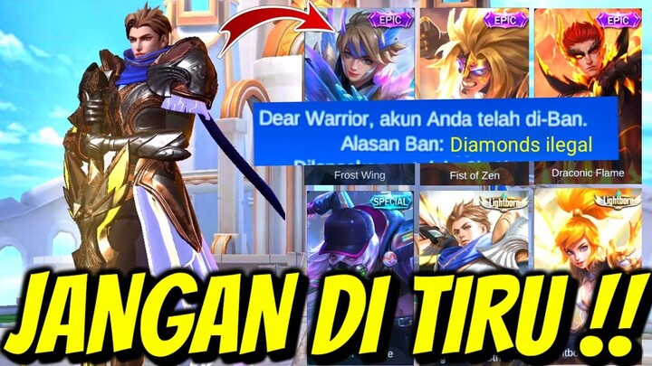 NEKAT BORONG SKIN PAKAI DIAMONDS !LEGAL ! DETIK DETIK AKUN DI BAN PERMANEN