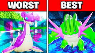 BEST VS WORST WATER POKEMON IN MINECRAFT! (Minecraft AnubisMC Pixelmon)