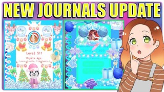 ROYALE HIGH JUST UPDATED?! New JOURNALS & Stickers Update?! Is This REAL? 🏰 Royale High Update