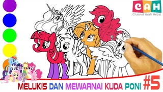 Mari Belajar Bagaimana Menggambar & Melukis Kuda Poni | Melukis, Mewarnai untuk Anak, Balita #5