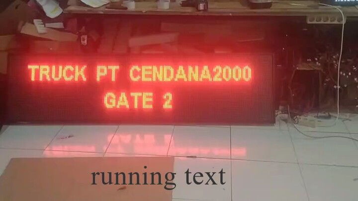 Cara pembuatan running text