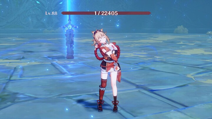 [Genshin Impact] Sneaking into the Night Palace with one blood and no damage from the North Wind Wol