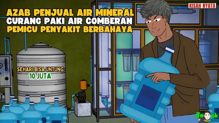 AZAB PENJUAL AIR MINERAL CURANG PAKAI AIR COMBERAN PEMICU PENYAKIT BERBAHAYA