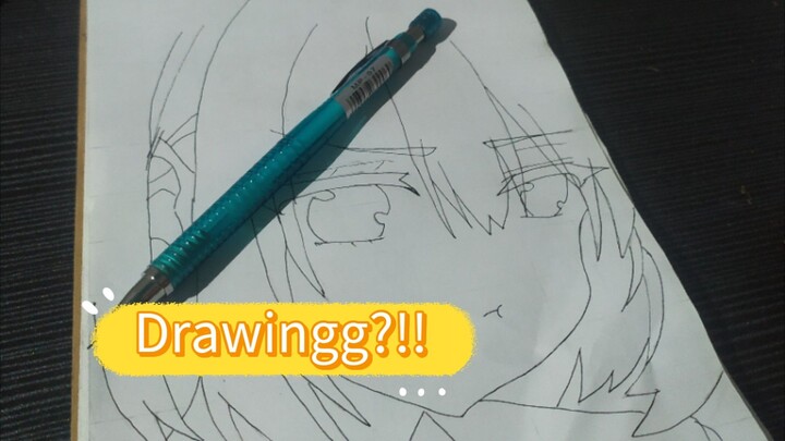 Menggambar sachi dari anime kakkou no linazuke