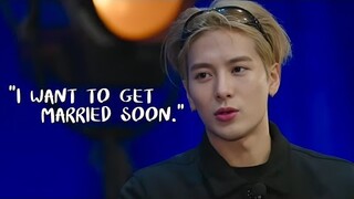 Jackson Wang opens up about his desire to get married soon.