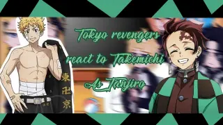 🎴🖤Tokyo revengers react to Takemichi as Tanjiro [💚]Part 2/?[🖤]🇧🇷🇺🇲