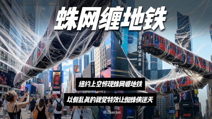 Sangat gila! Demi mempromosikan film “Spider-Man 4” yang segera tayang, New York menggantung kereta 