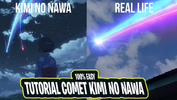 TUTORIAL BUAT COMET KIMI NO NAWA 100% EASY - TUTORIAL AFTER EFFECT