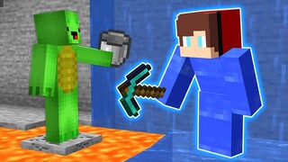 JJ Transform to WATER for Trolling Mikey in Minecraft - Maizen