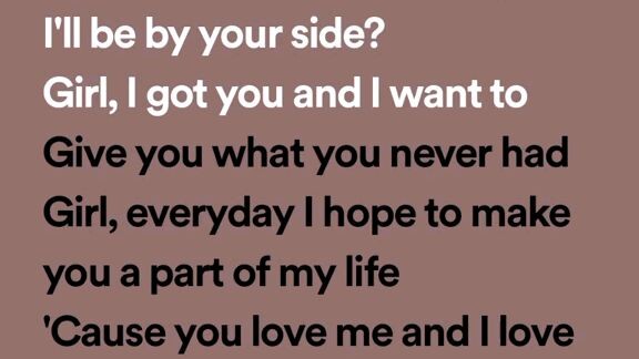 I be by you side?