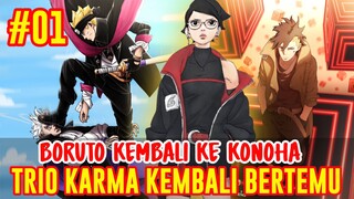 [CHAPTER 1] BORUTO TWO BLUE VORTEX❗BORUTO KEMBALI KE KONOHA❗SHIKAMARU HOKAGE KE-8❗REUNI TRIO KARMA ❗