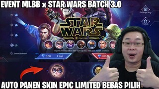 EVENT STAR WARS BATCH 3 2022 - AUTO PANEN SKIN EPIC LIMITED BEBAS PILIH & SKIN KIMMY STAR WARS