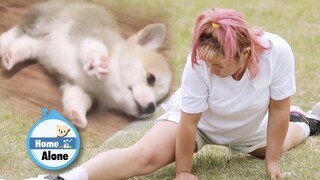 Yeon Koung's Legs are Twice Longer than Na Rae's Legs [Home Alone Ep 301]