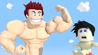 Top 3 | Rob and Lox love story | Muscular and kids | Roblox Animation