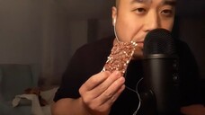 Chinese ASMR [ENG Subtitles] - Kandit Riki Chocolate Puffed Rice (Licking, Sucking &  Chewing Sounds