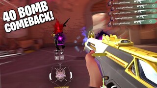 Reyna 40 BOMB Comeback! (Valorant)