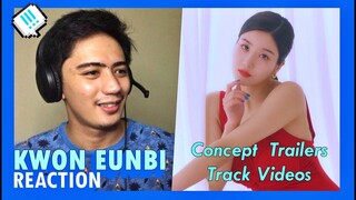 REACTION to KWON EUNBI - Concept Trailer & Track Videos [AMIGO, ETERNITY, RAINYROAD, BLUEEYES, DOOR]