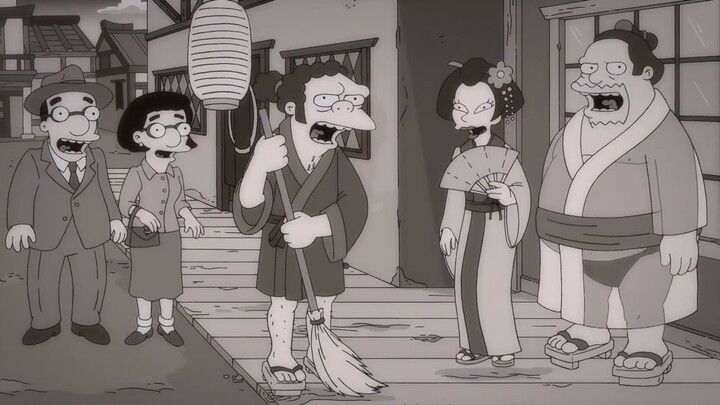 The Simpsons: Houmo turns into Godzilla and attacks Springfield!