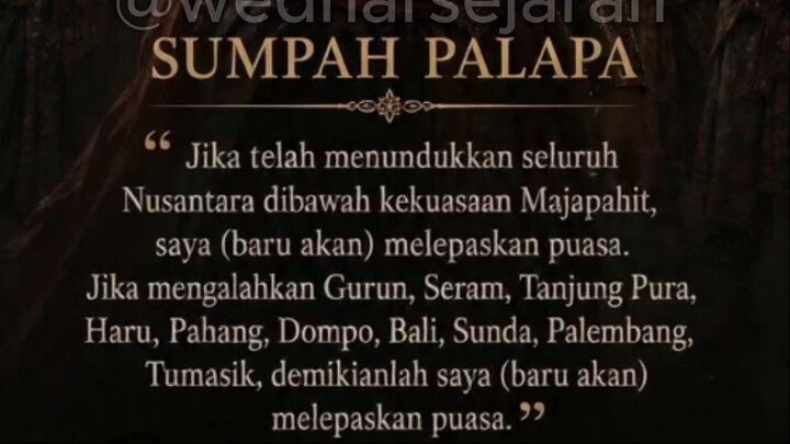 Sumpah Palapa Gajah Mada