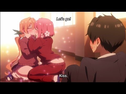 Yuri kiss scene