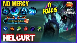 HELCURT 11 KILLS WITH INSANE DAMAGE | HELCURT PERFECT GAMEPLAY MOBILE LEGENDS BANG BANG