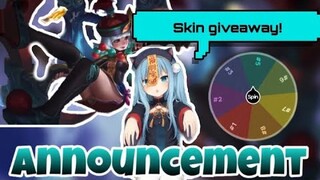 My First GIVEAWAY Skin // RoadTo100Subs