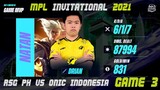 [TAGALOG] RSG PH VS ONIC INDONESIA GAME 3 | MPL INVITATIONAL | D4 | QUARTERFINALS | MPLI