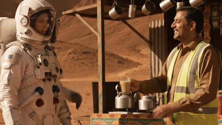 POV: Humans opened the first tea stall on Mars! 🚀🔴☕Who would have thought astronauts would enjoy a