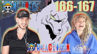 One Piece Ep 166-167 | Dancing Wolves?! Eve of Gold Festival! 🐺👒| Reaction |  WE R HOOKED!