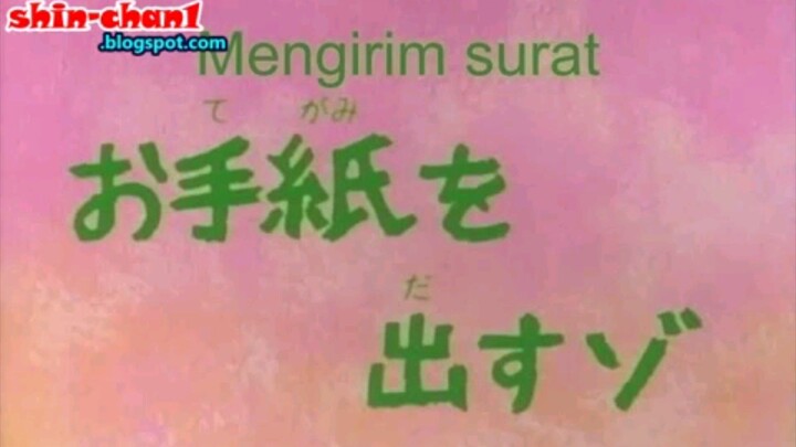 shin chan clasic Mengirim surat