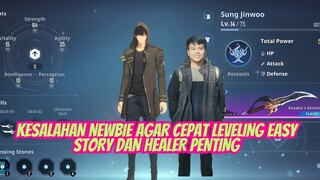 KESALAHAN NEWBIE AGAR CEPAT LEVELING, EASY STORY DAN HEALER PENTING 🔥 SOLO LEVELING ARISE