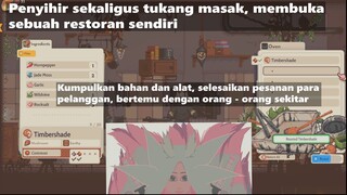 -+[Penyihir sekaligus koki, yang membuka kedainya disebuah kota, layani customer, dll]+-