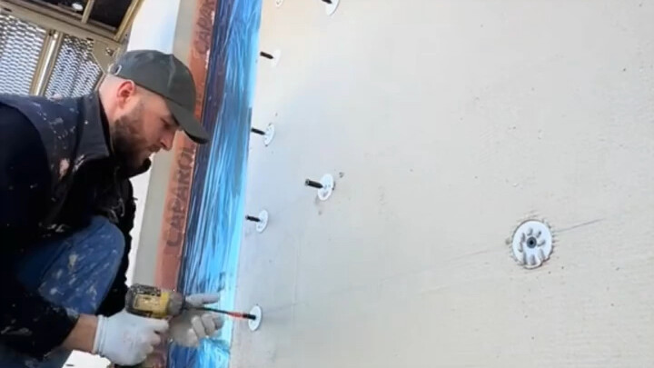 งานก่อสร้างฉนวนกันความร้อนผนังภายนอก