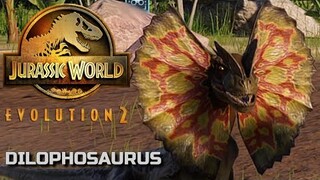 5 Dilophosaurus vs 3 Pachyrhinosaurus - Jurassic World Evolution 2 (4K 60FPS)