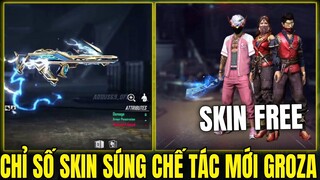 Free Fire - Bất Ngờ Với Bộ Chỉ Số Của Chế Tác Groza Cực Mạnh, Review Đồ Tết Cực Đẹp Và Miễn Phí OB32