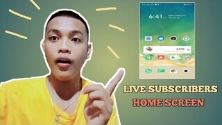 LIVE SUBSCRIBERS PHONE HOME SCREEN