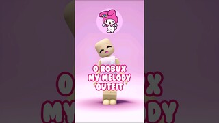 0 ROBUX MY MELODY OUTFIT #roblox #lanahyt #robloxfreeitems