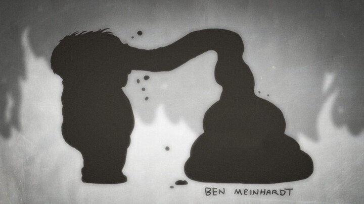 Dark Humor Cartoon 'BS' - Ben Meinhardt