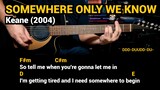 Somewhere Only We Know - Keane (2004) Easy Guitar Chords Tutorial with Lyrics Part 1 SHORTS REELS