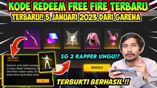 KODE REDEEM FREE FIRE TERBARU 5 JANUARI 2023 HARI INI